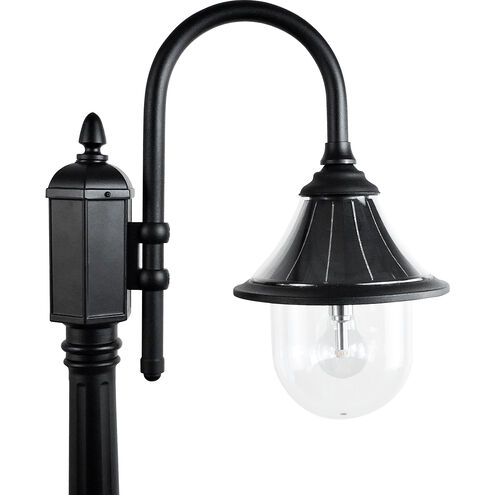 Orion 1 Light 94.63 inch Black Post Light, Solar