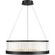 Empra LED 30.13 inch Matte Black Chandelier Ceiling Light