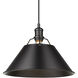 Orwell 1 Light 14 inch Matte Black Pendant Ceiling Light, Large