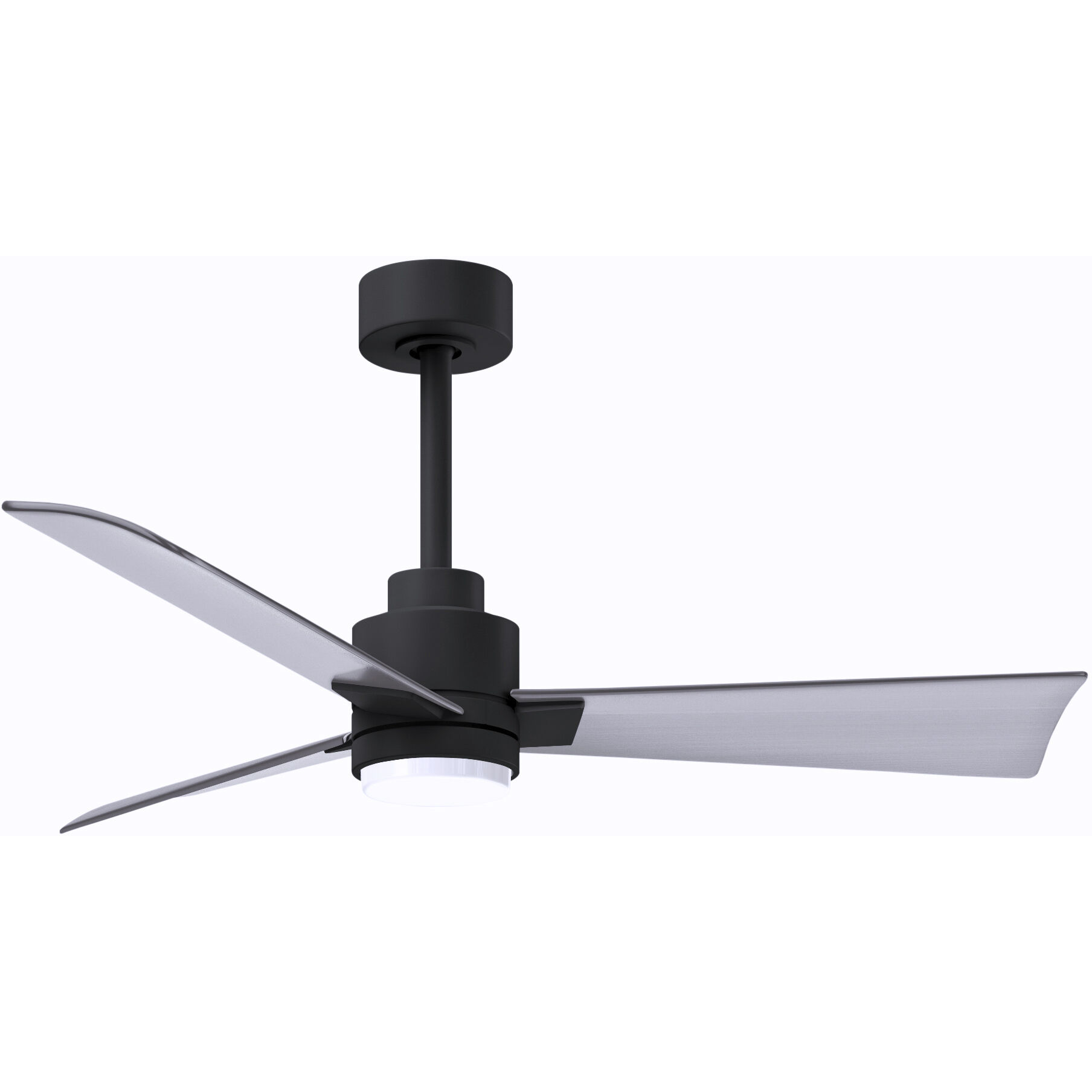 Atlas Alessandra - LK 42 inch Matte Black with Brushed Nickel Blades Ceiling Fan