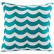 Tides 20 X 5.5 inch Teal with White Accent Pillow