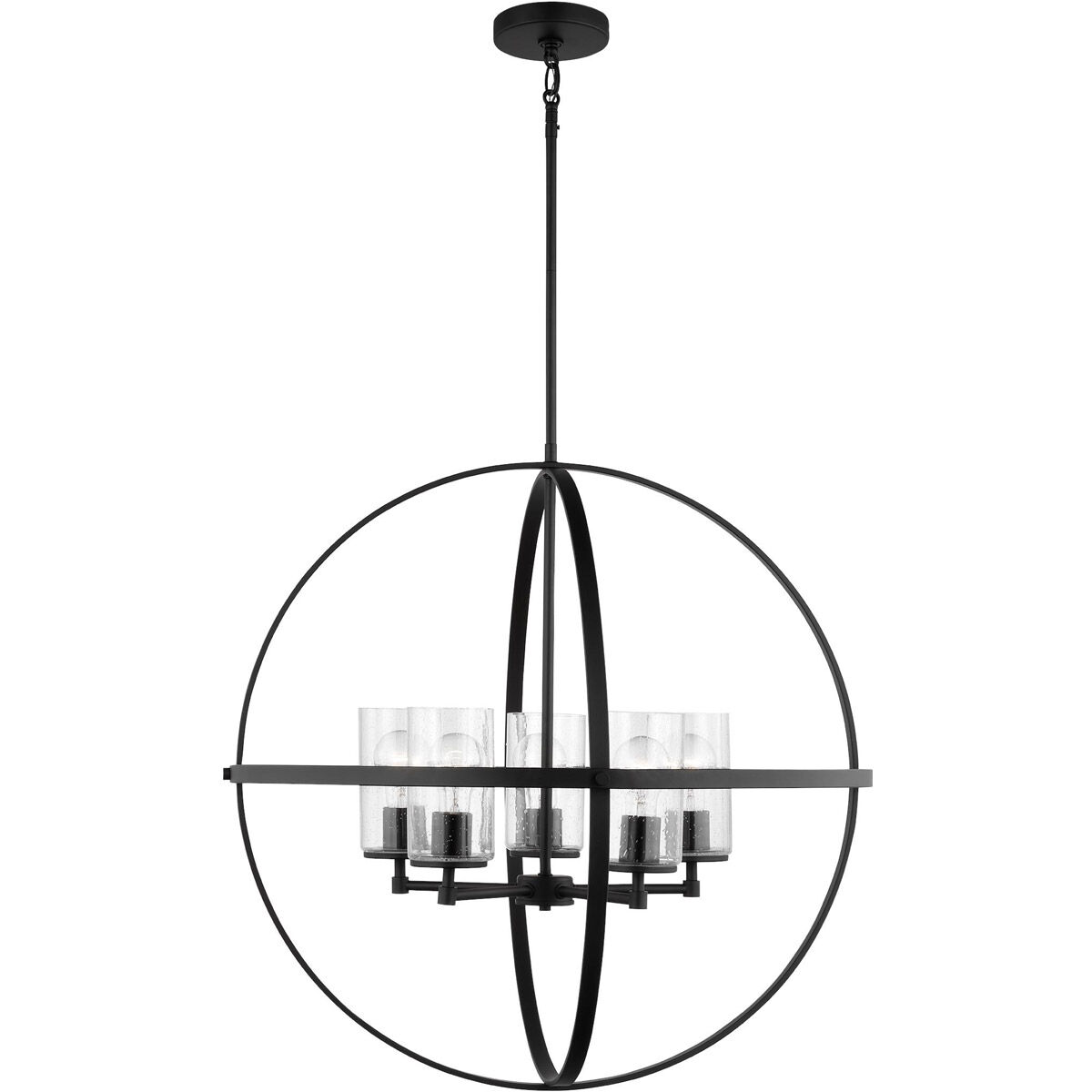 Alturas 5 Light 27.25 inch Midnight Black Chandelier Ceiling Light
