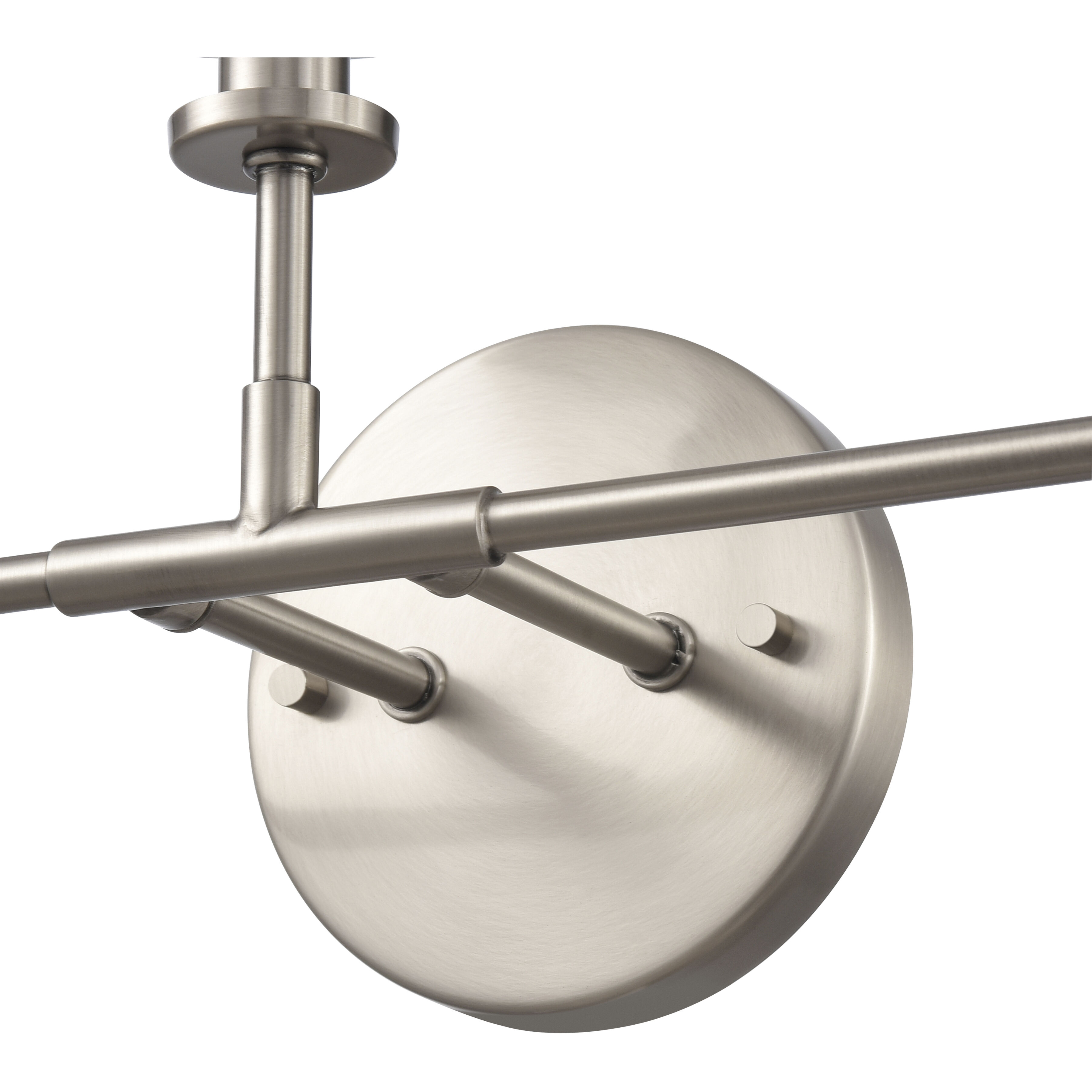 Minerva 3 Light 24 inch Antique Nickel Vanity Light Wall Light