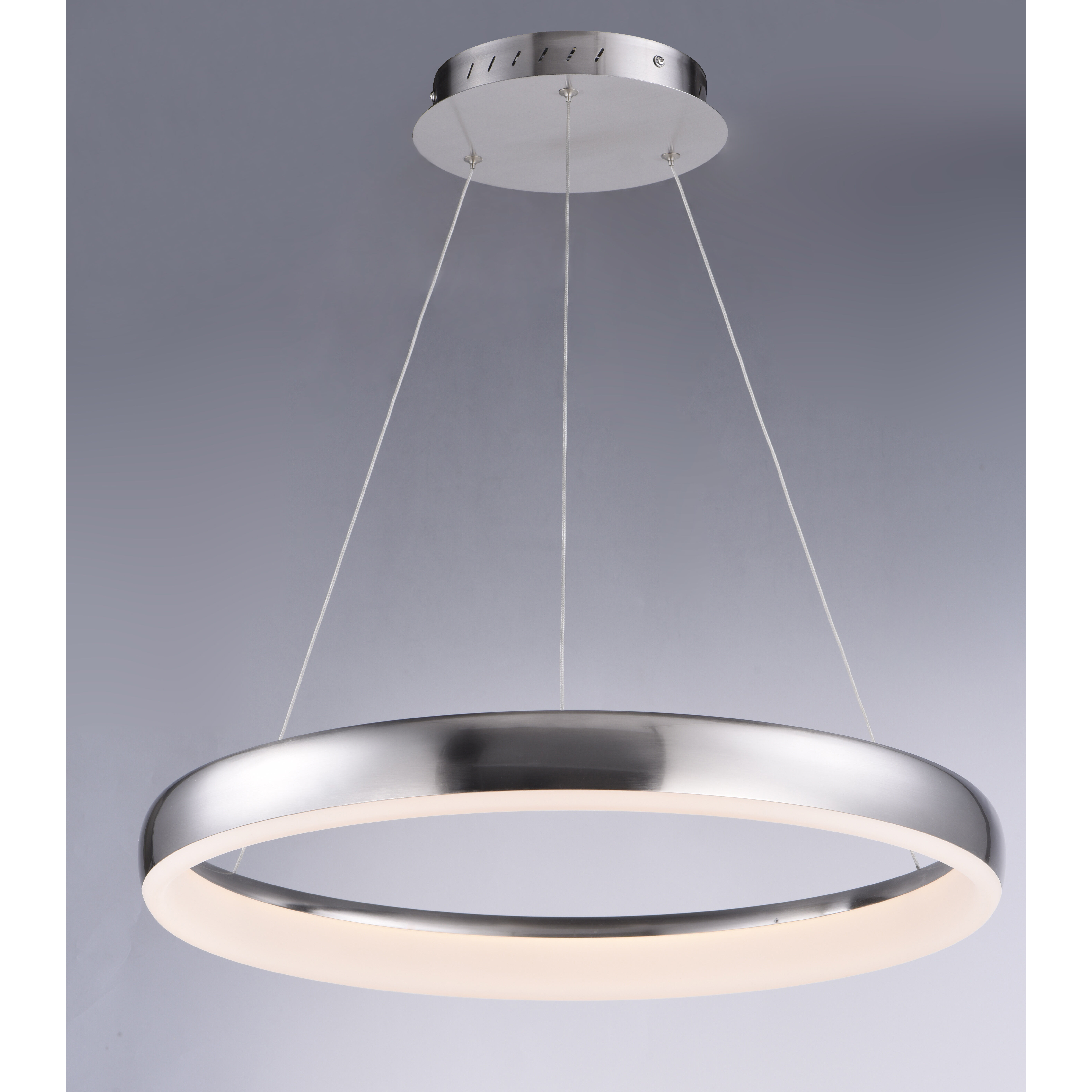 Innertube LED 23.5 inch Satin Nickel Single Pendant Ceiling Light
