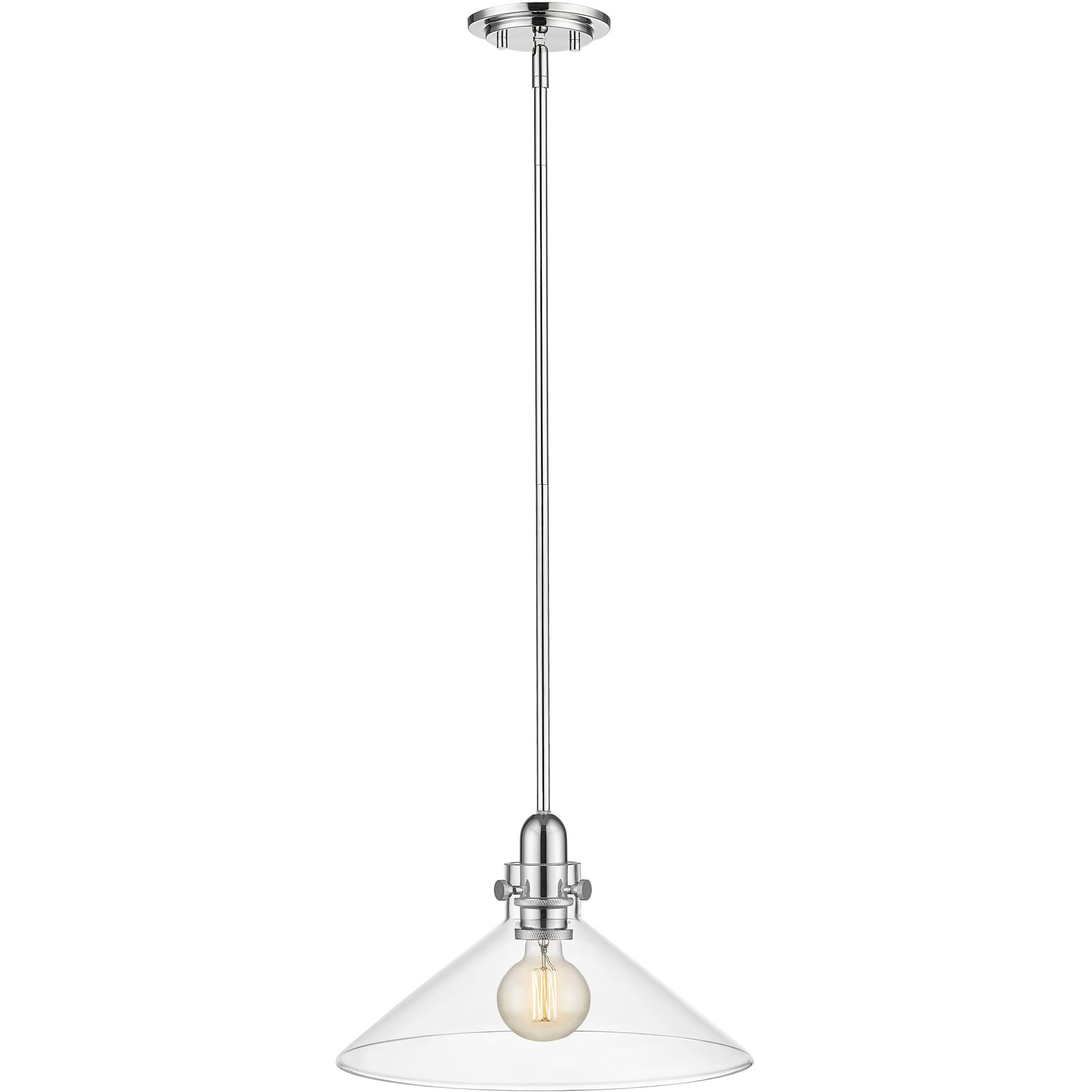 Dwyer 1 Light 15 inch Polished Nickel Pendant Ceiling Light