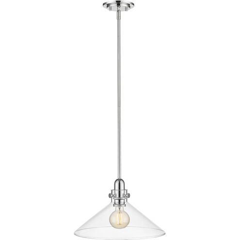 Dwyer 1 Light 15 inch Polished Nickel Pendant Ceiling Light