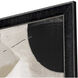 Abstract Black and Gray and Neutral and White Framed Art