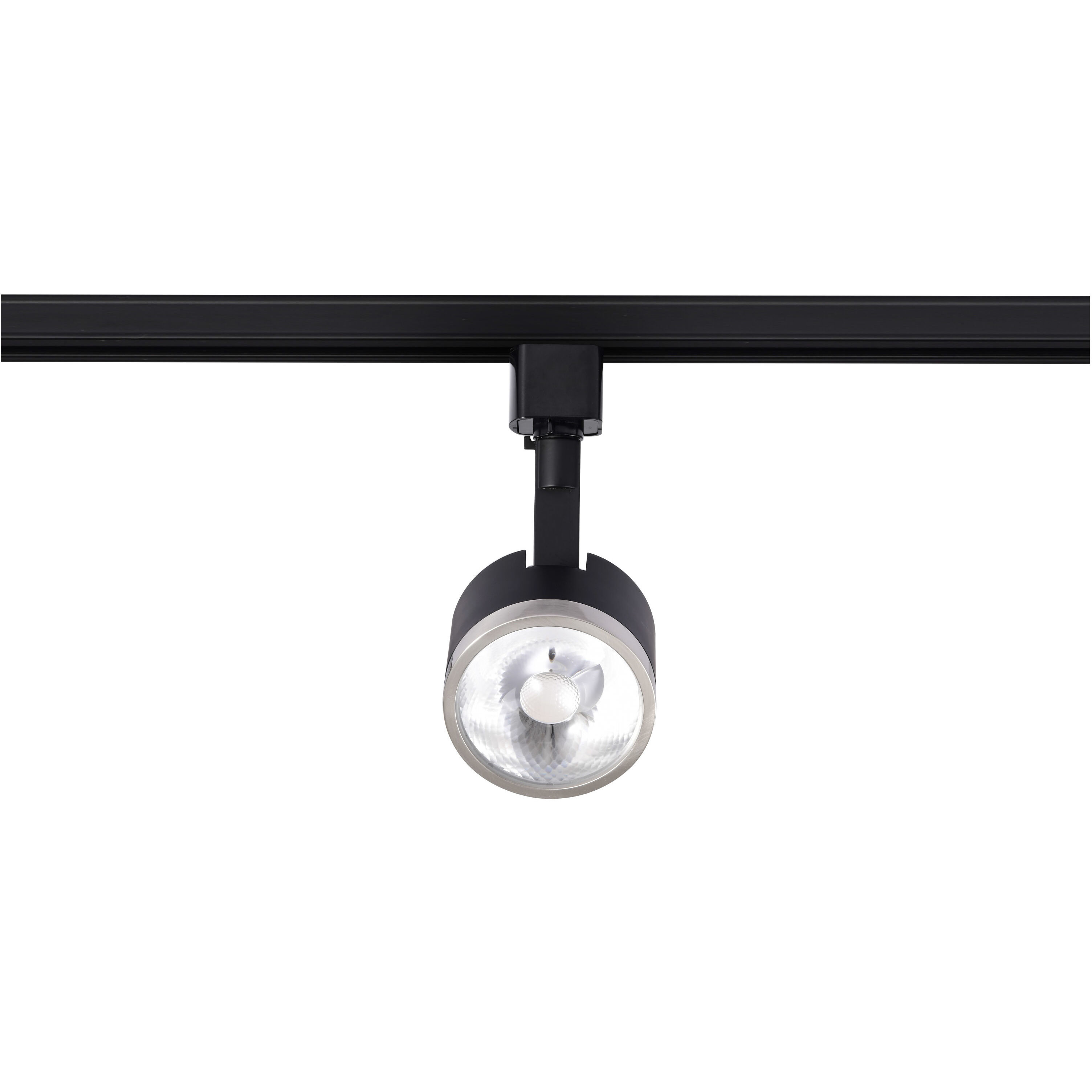 Brentwood 1 Light 120 Matte Black and Brushed Nickel Track Lighting Ceiling Light