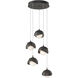 Brooklyn 5 Light 16 inch Natural Iron and Oil Rubbed Bronze Pendant Ceiling Light in Natural Iron/Oil Rubbed Bronze