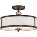 Thorndale 3 Light 15 inch Dark Noble Bronze Semi Flush Mount Ceiling Light