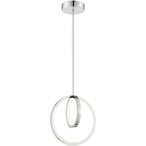 Rimmy LED 12 inch Chrome Pendant Ceiling Light