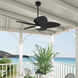 Tropic View 52 inch Matte Black Outdoor Ceiling Fan