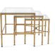 Bonnifait 22 X 18.25 inch Antique Bronze Nesting Tables