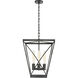 Lattice 4 Light 16.5 inch Urban Bronze Pendant Ceiling Light