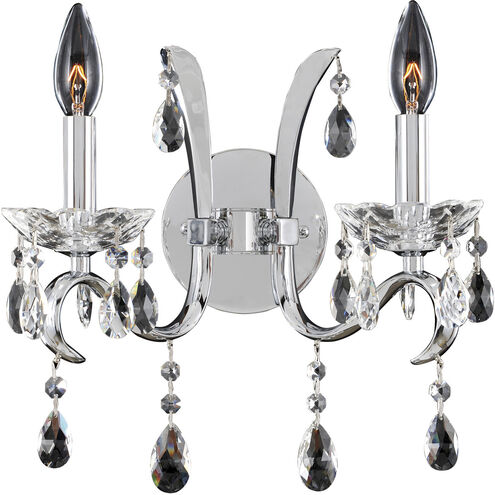 Catalani 2 Light 13 inch Chrome Wall Sconce Wall Light