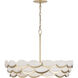 High Tide 8 Light 31 inch French Gold Pendant Ceiling Light
