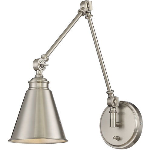 Morland 33.75 inch 60.00 watt Polished Nickel Adjustable Wall Sconce Wall Light, Essentials