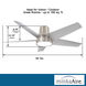 Chubby II 58 inch Brushed Nickel Wet with Silver Blades Indoor/Outdoor Ceiling Fan, Wifi