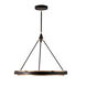 Duo Pendant Ceiling Light in Classic Black and Gold Shimmer