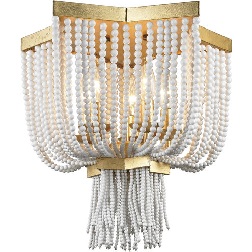 Chaumont 5 Light 16 inch Gold Leaf Flush Mount Ceiling Light