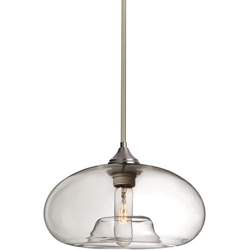 Bana 1 Light Satin Nickel Stem Pendant Ceiling Light