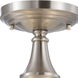 Patton 3 Light 13 inch Brushed Nickel Semi Flush Mount Ceiling Light