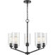 Beverlly 5 Light 26 inch Matte Black Chandelier Ceiling Light