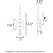Pioneer 1 Light 5 inch Anthracite ADA Wall Sconce Wall Light