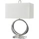 Eero 24 inch 100 watt Chrome Table Lamp Portable Light