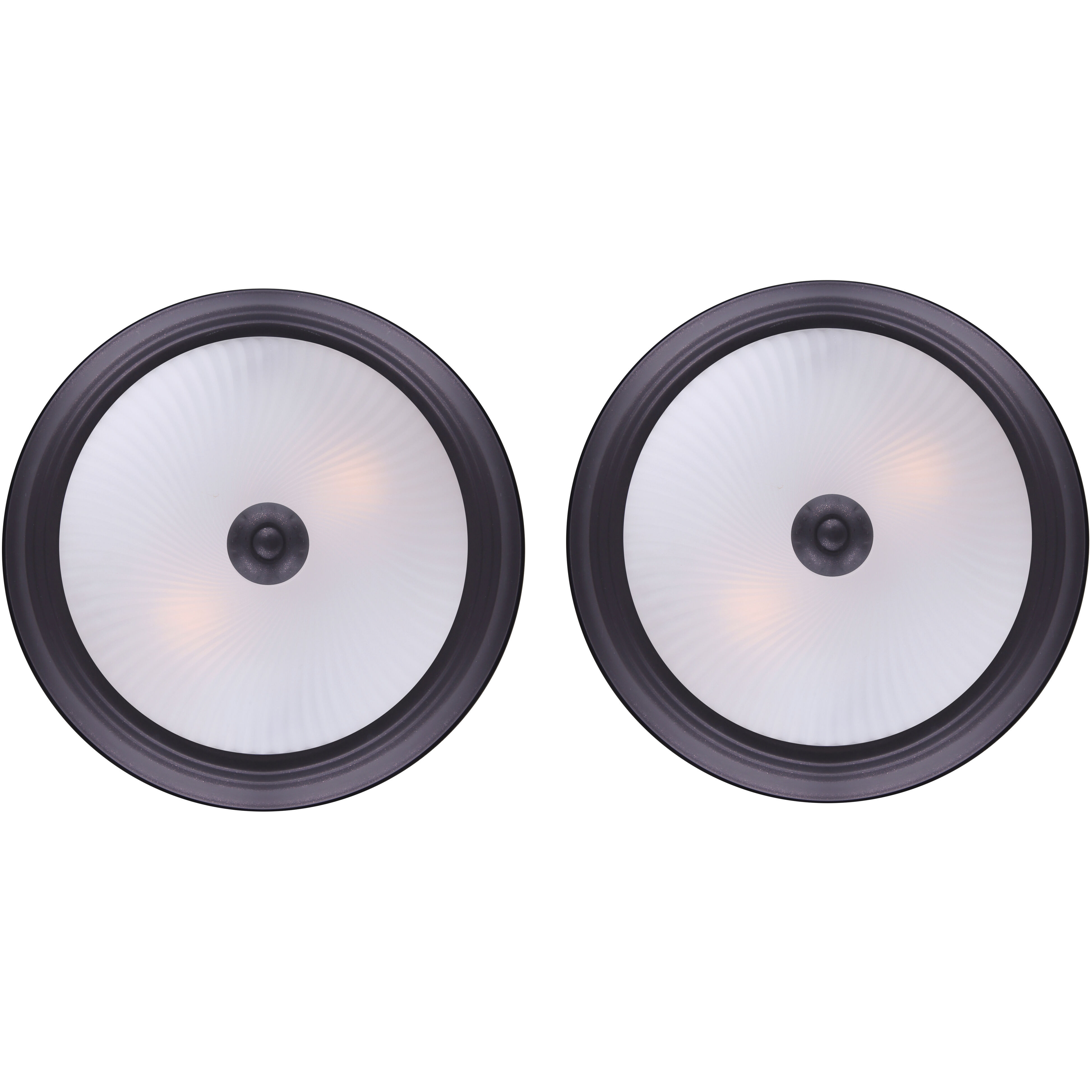 Madison 1 Light 11 inch Polished Brass Flush Mount Ceiling Light, Twin Pack