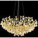 Cast Leaf 8 Light Gold Dining Room Chandelier Ceiling Light