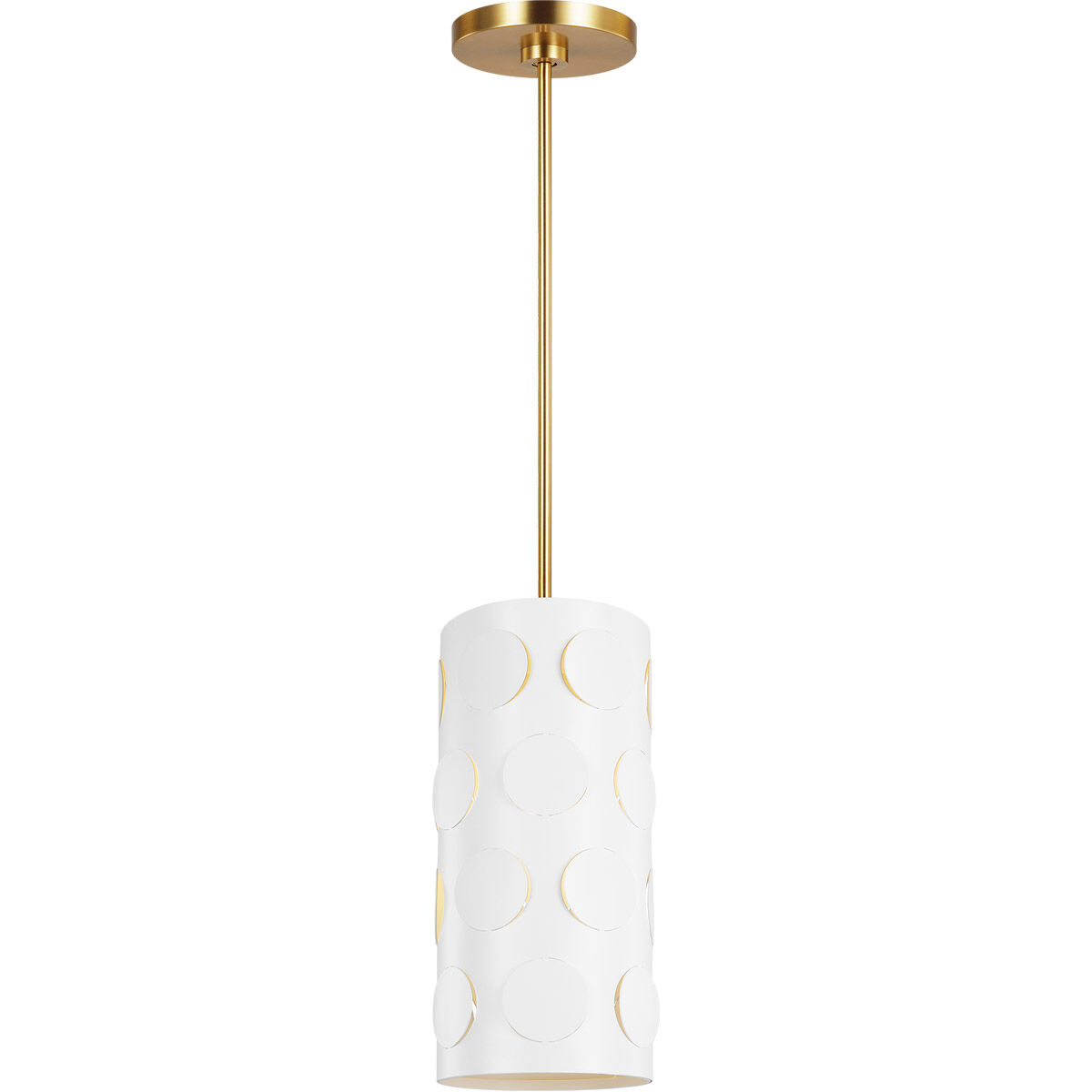 kate spade new york Dottie 1 Light 7.13 inch Burnished Brass Pendant Ceiling Light