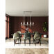 Torres 8 Light 38.25 inch Polished Nickel Linear Pendant Ceiling Light