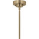 Sycara LED Champagne Bronze Chandelier Ceiling Light, 1 Tier Large