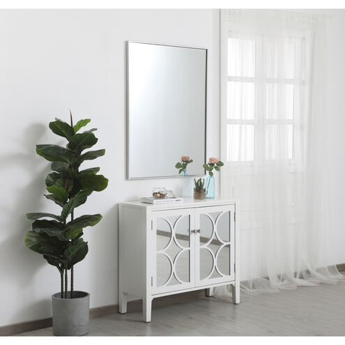 Monet 40 X 30 inch Silver Wall Mirror