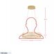 Golden Ratio 1 Light 15.7 inch Satin Gold Pendant Ceiling Light