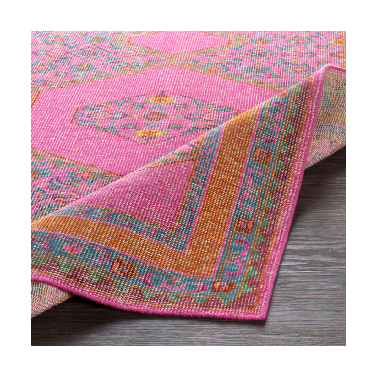 Surya ZHA4008-23 Zahra 36 X 24 inch Fuschia/Camel/Emerald