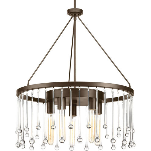 Sway 5 Light 23 inch Antique Bronze Chandelier Ceiling Light, Design Series