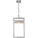 Luttrel LED 11 inch Silver Outdoor Chain Mount Ceiling Fixture