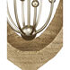 Menorca 8 Light 25 inch Contemporary Silver Leaf Chandelier Ceiling Light, Large