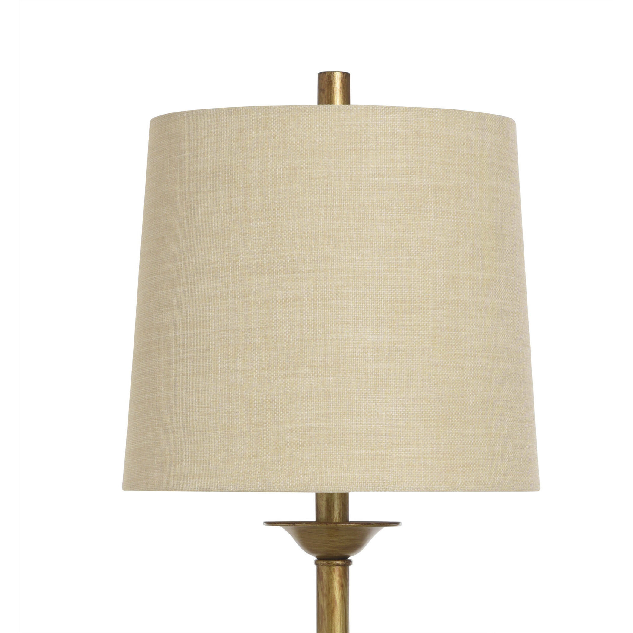Signature 34 inch 150 watt Clear and Gold Table Lamp Portable Light
