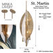 Saint Martin 8 Light 18 inch Ashen Gold Pendant Ceiling Light