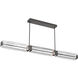 Ledgestone LED Graphite Linear Pendant Ceiling Light in 3000K LED, Dining
