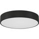 Como LED 13.75 inch Black and White Flush Mount Ceiling Light