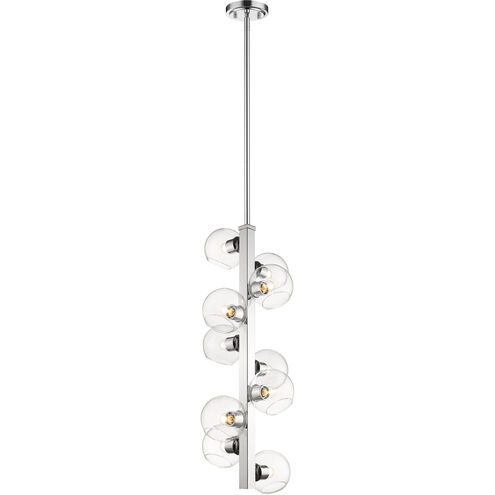 Marquee 10 Light 14 inch Chrome Chandelier Ceiling Light