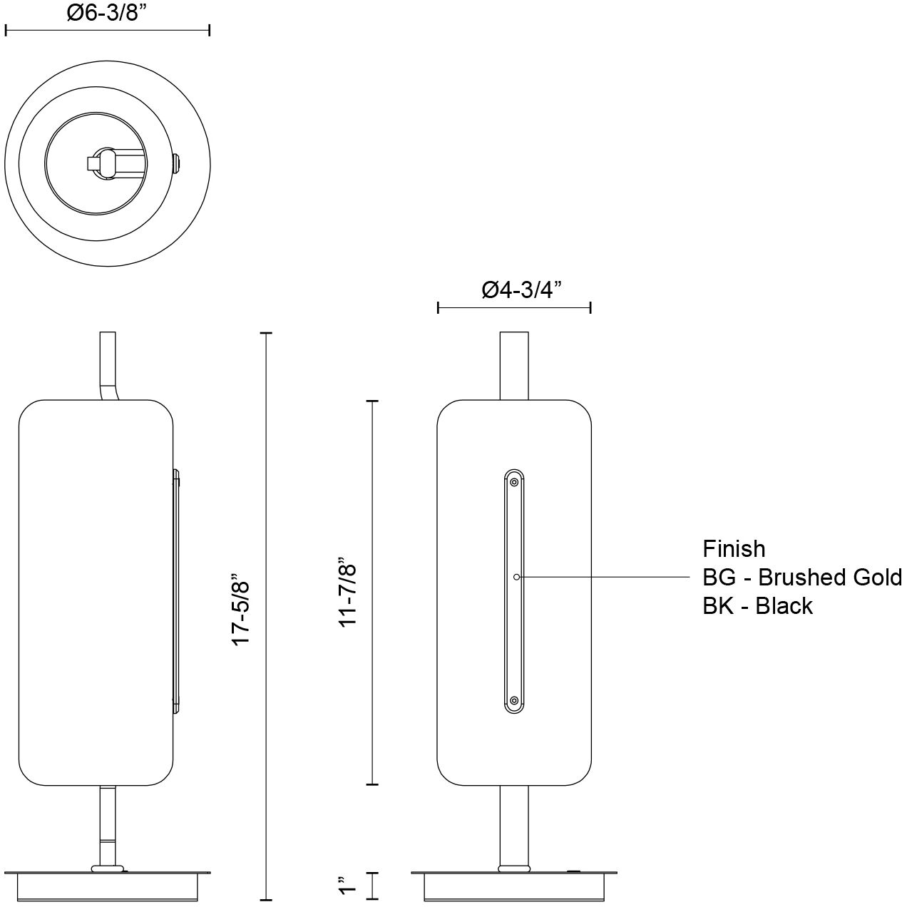 Hilo 17.63 inch 9 watt Brushed Gold Table Lamp Portable Light
