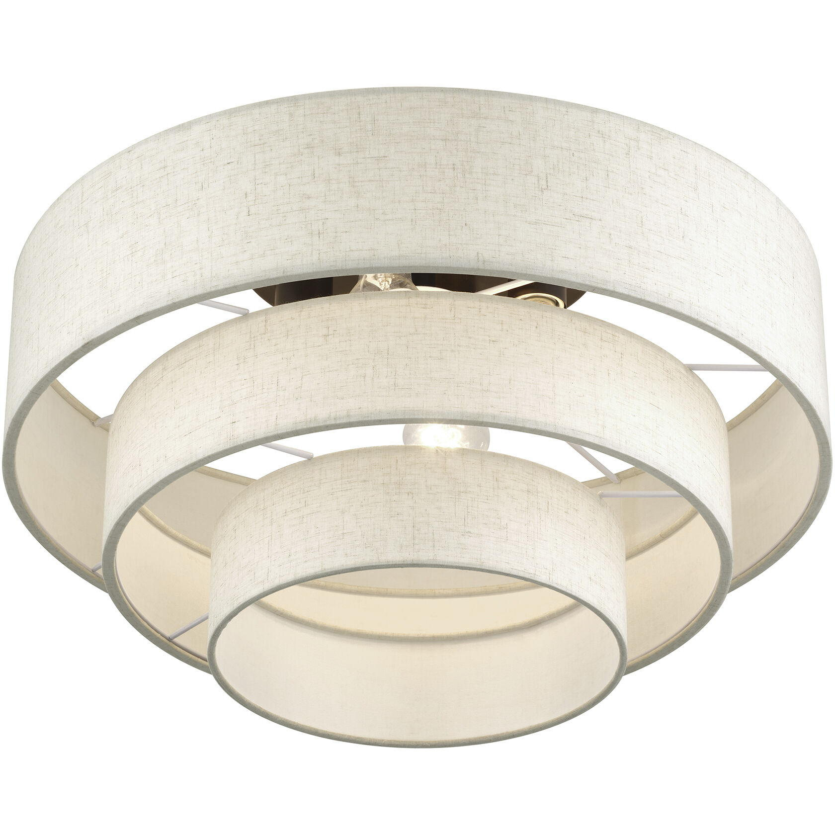 Manorwood 4 Light 21 inch English Bronze Semi Flush Mount Ceiling Light, Extra Large