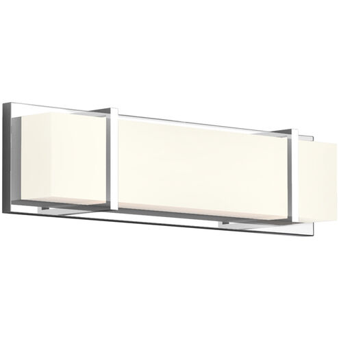 Alberni LED 20.13 inch Black with Chrome Vanity Light Wall Light