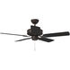 Linden Outdoor 44 44 inch Bronze with Matte White ABS Blades Indoor/Outdoor Ceiling Fan