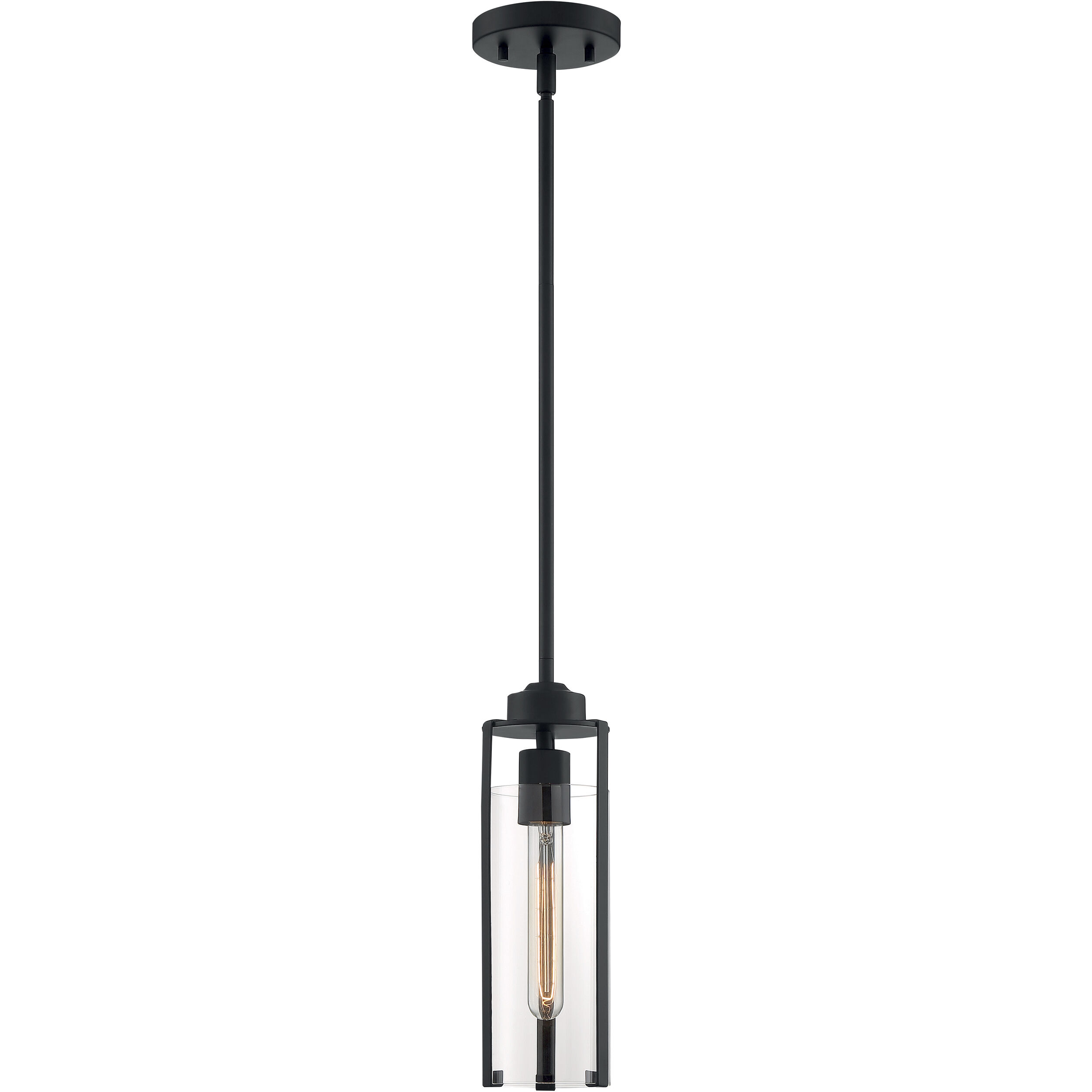 Marina 1 Light 5 inch Matte Black Pendant Ceiling Light
